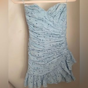 Bardot Ruffle floral mini dress